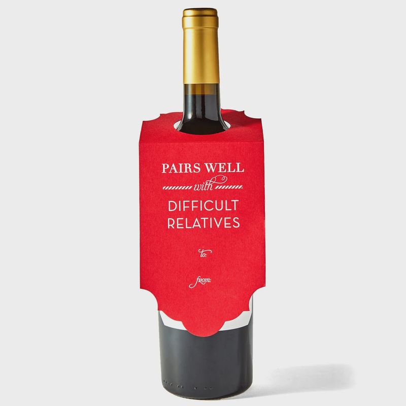 Wine Tag Difficult Relatives