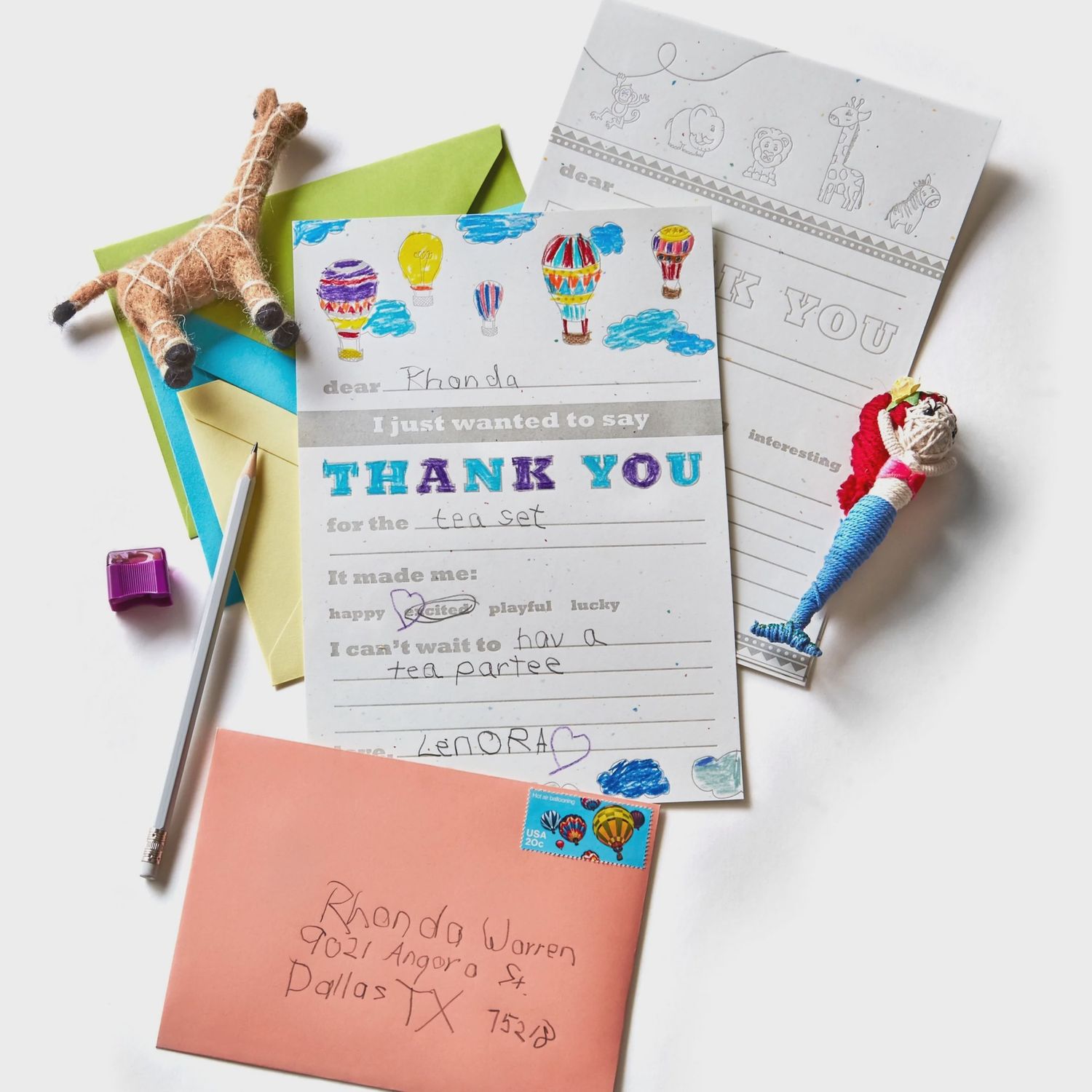Kids Kit Thank You Note