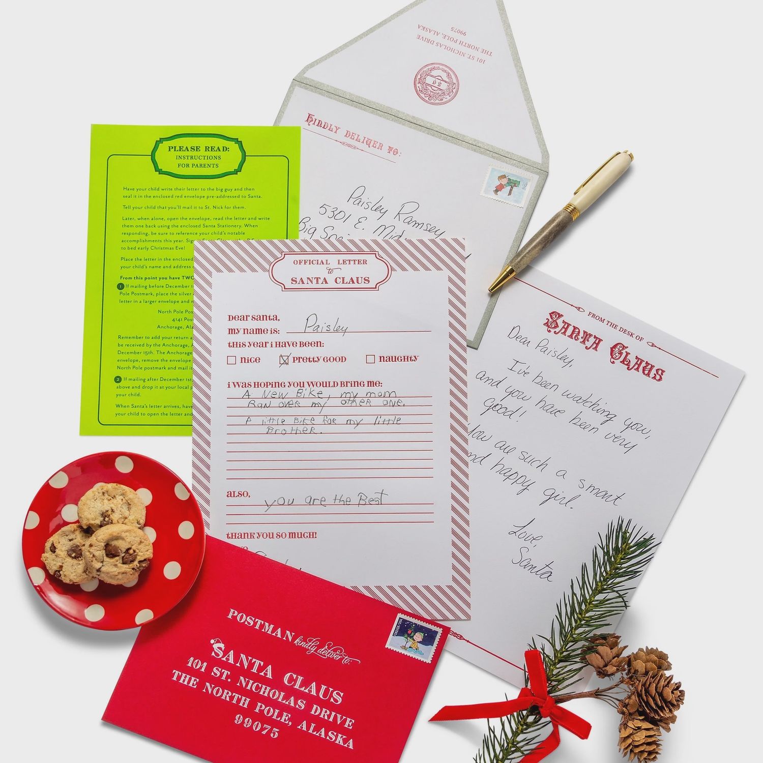 Kids Kit Letters Santa Letter