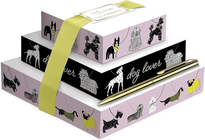 Dog Lover Notepad Tower with Pen