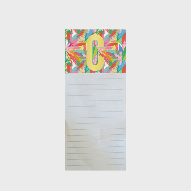 &quot;C&quot; Magnetic Notepad