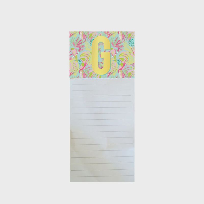 &quot;G&quot; Magnetic Notepad