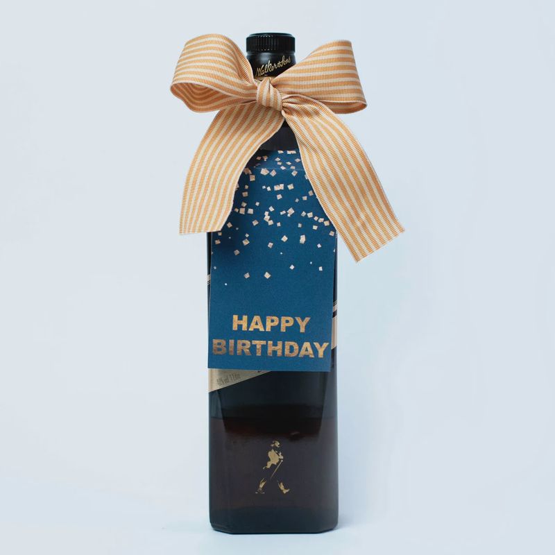Happy Birthday Confetti Blue