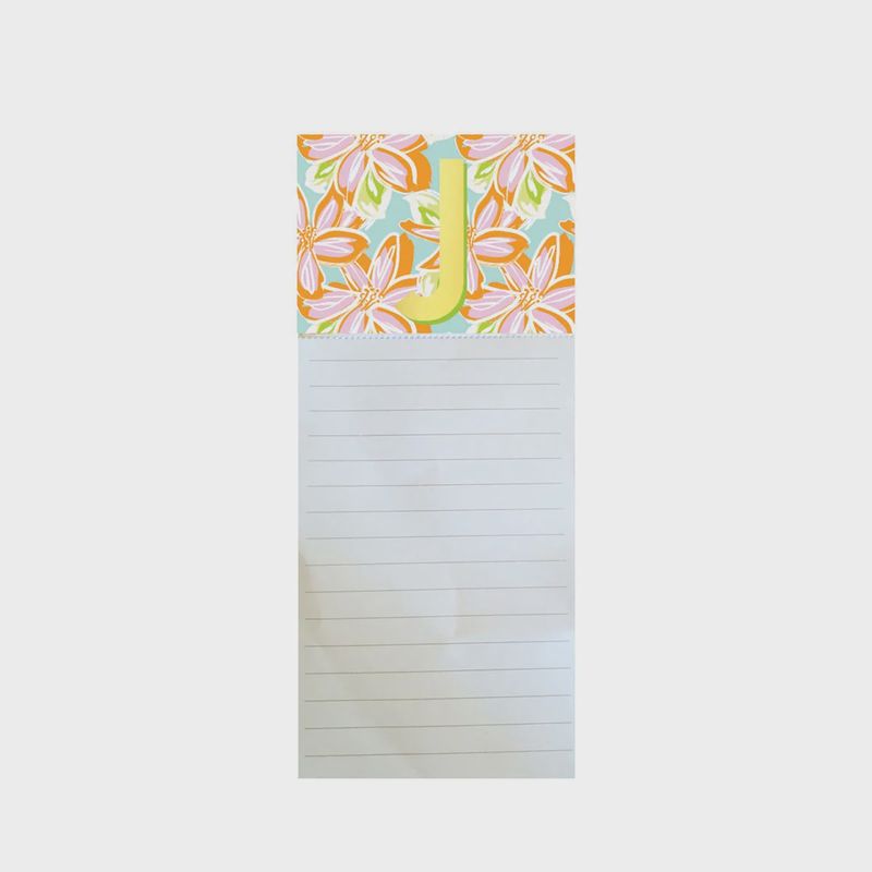 &quot;J&quot; Magnetic Notepad