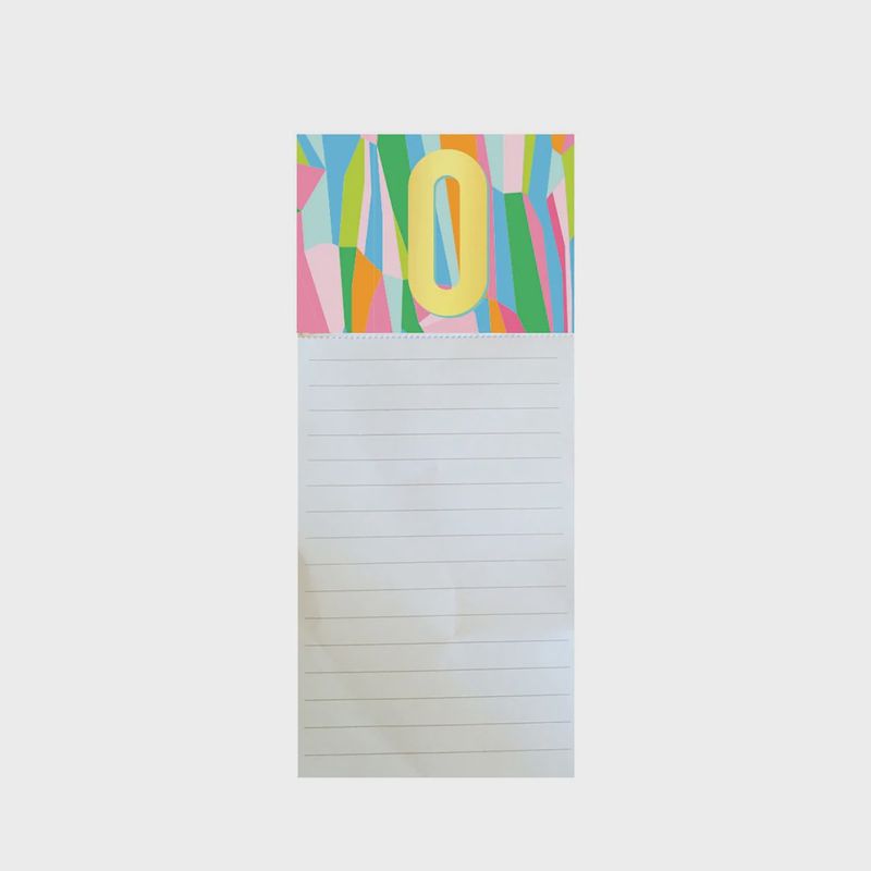 &quot;O&quot; Magnetic Notepad