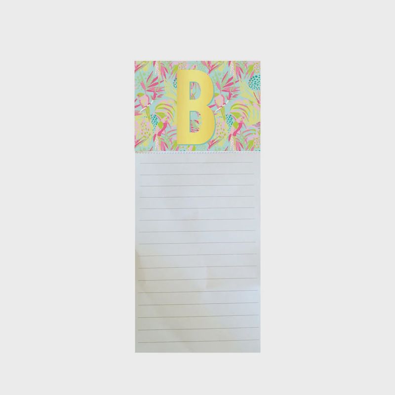 &quot;B&quot; Magnetic Notepad