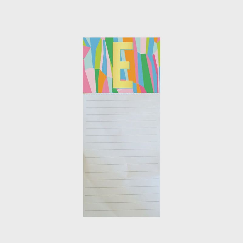 &quot;E&quot; Magnetic Notepad