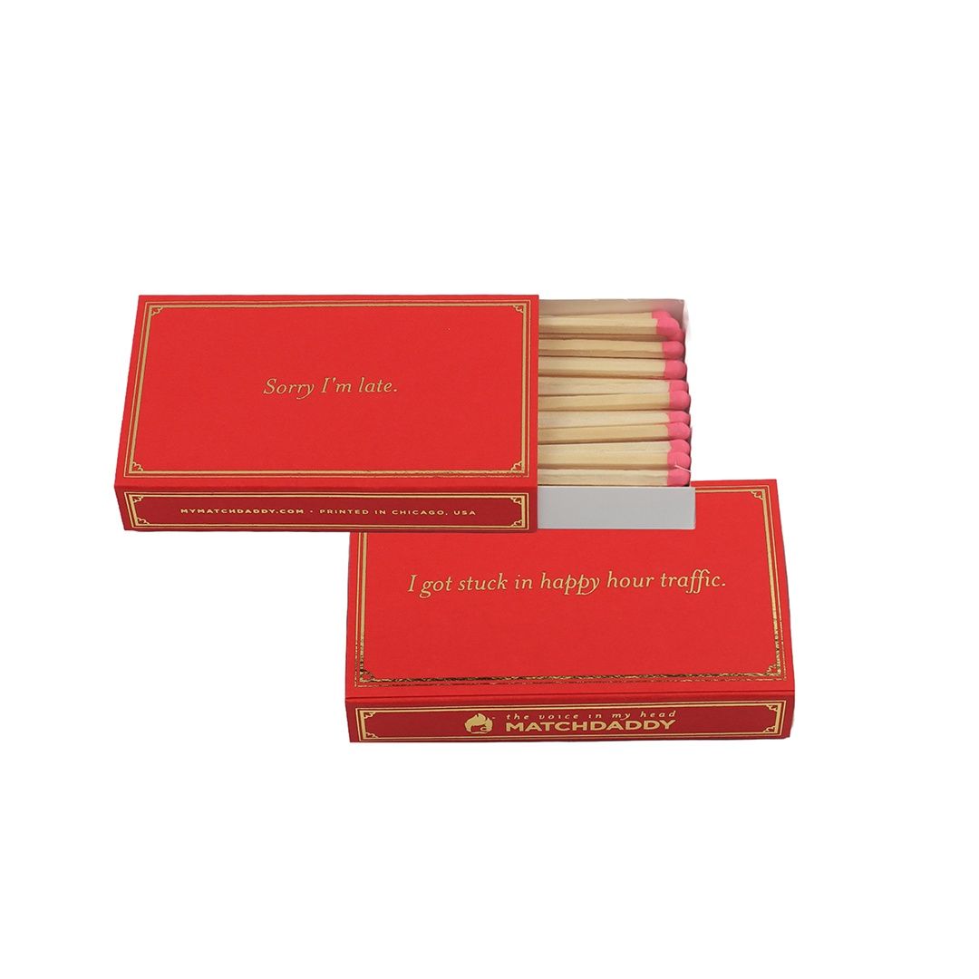 Sorry I&#39;m Late Matchbox