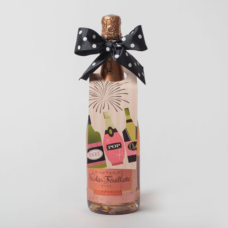 Pop Clink Fizz Wine Tag