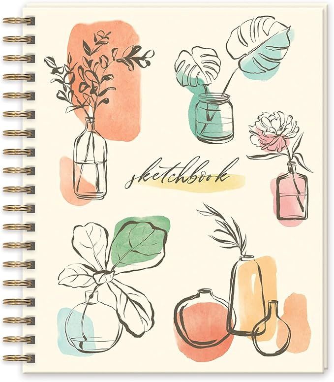 Sketch Book Plants In Vase