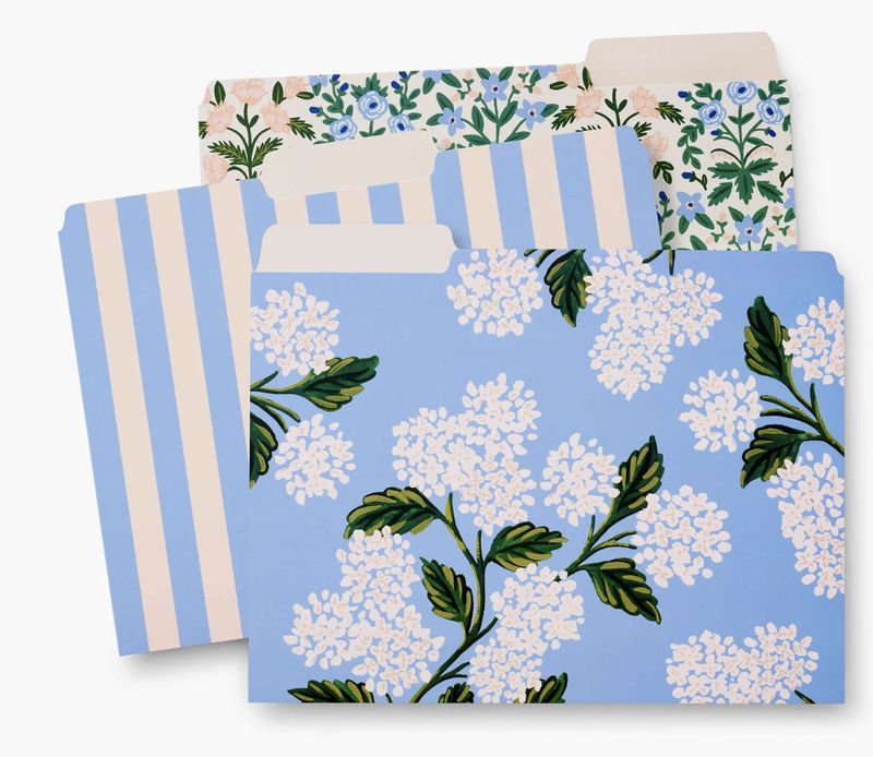 Hydrangea File Folder Set