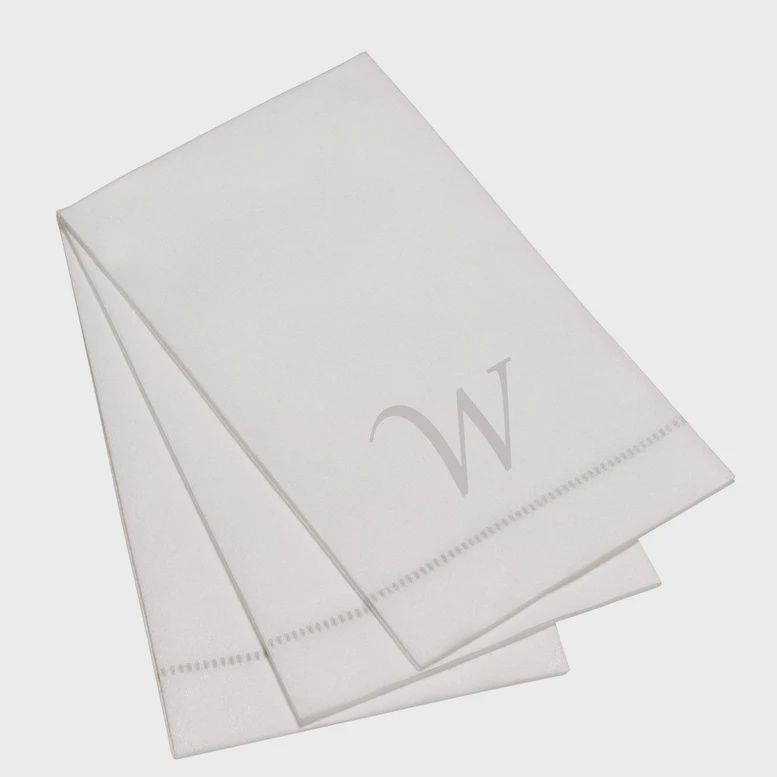 W Monogram Guest Napkin