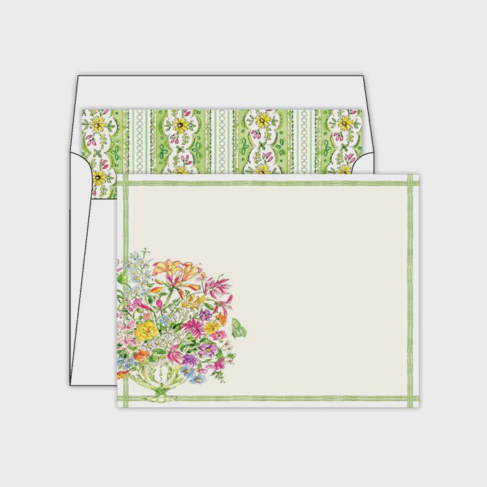 Green Floral Arrangement Social Set