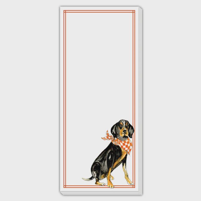 Coonhound Skinny Note Pad