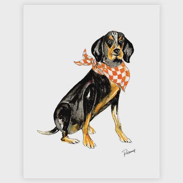 Coonhound Print Large