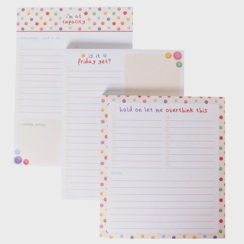 I&#39;m At Capacity 3pk Notepads