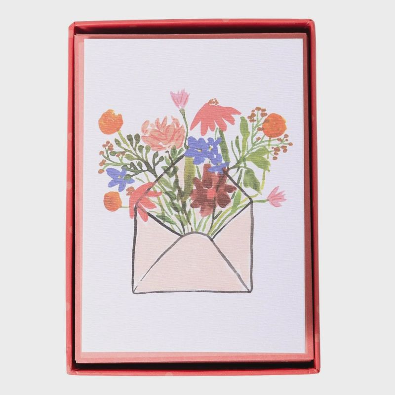 Flower Envelope Boxed Cards