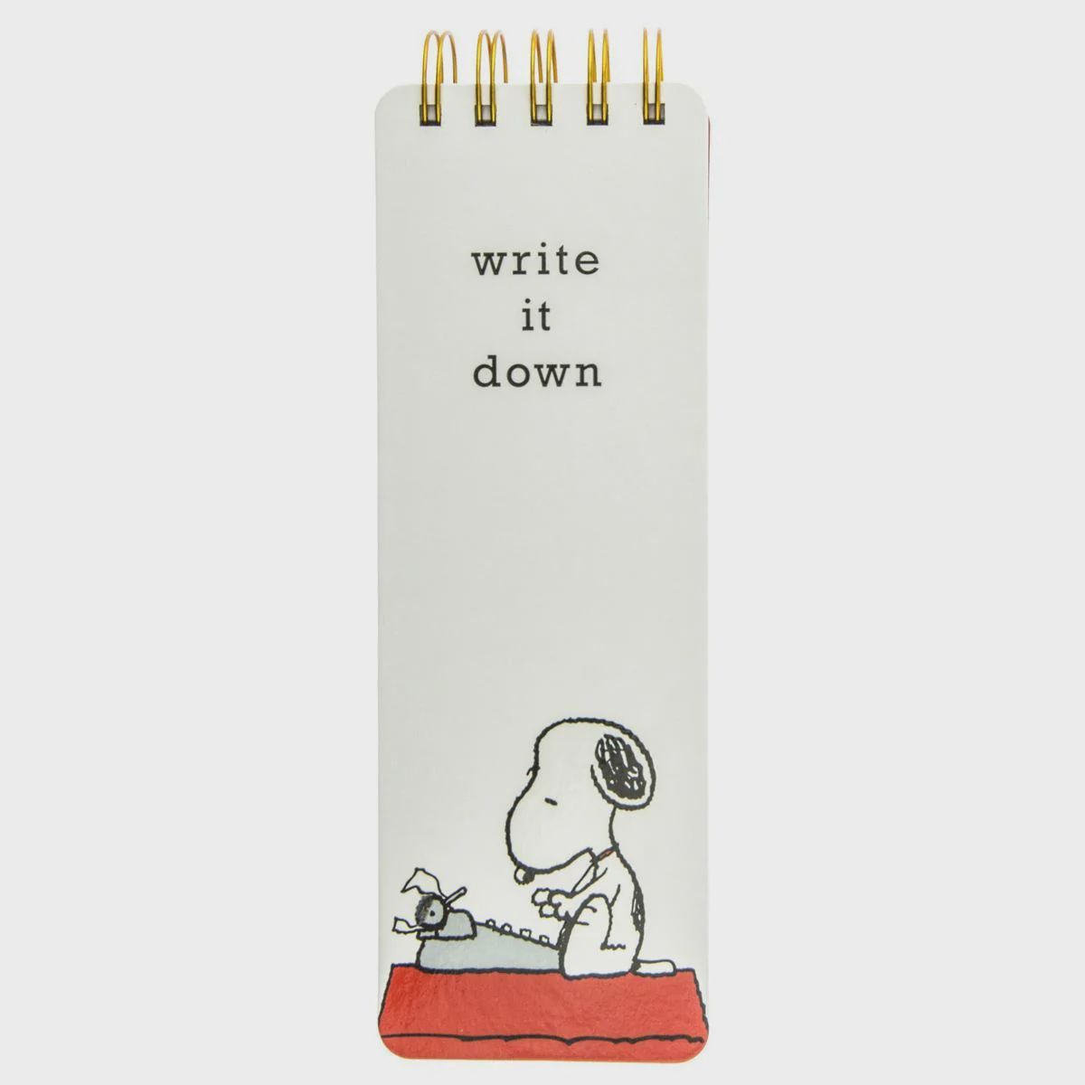 Peanuts Typewriter Reporter Note