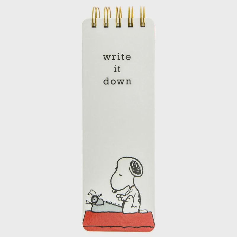 Peanuts Typewriter Reporter Note