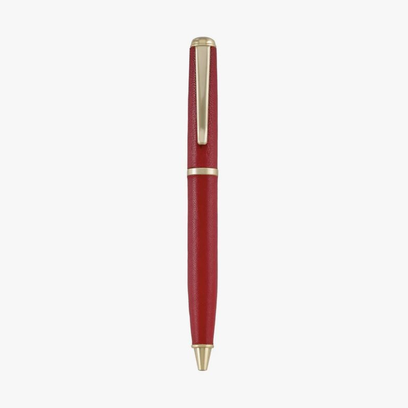 B157D Red Traditional Leather Pen