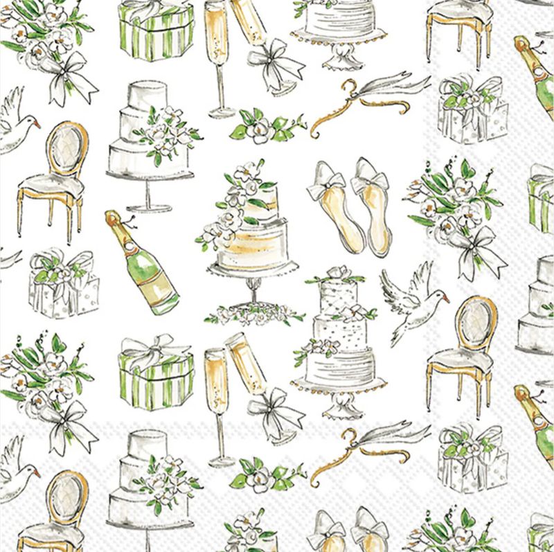 Wedding Cakes Lunch Napkin