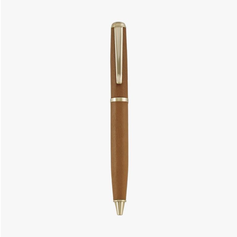 B157D British Tan Traditional Leather Pen