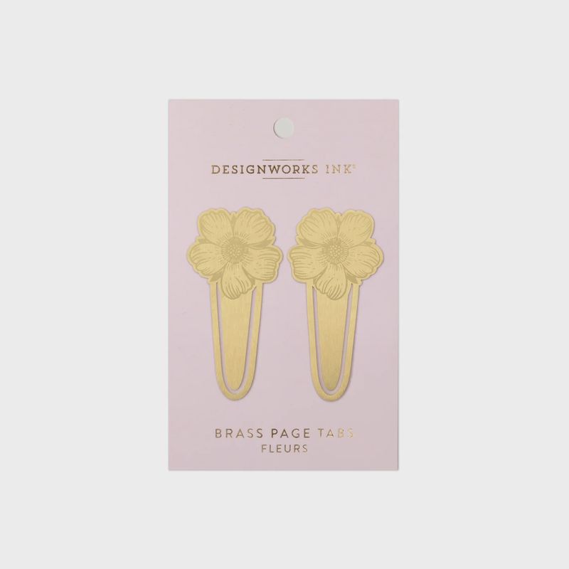 Fleurs Brass Page Tabs