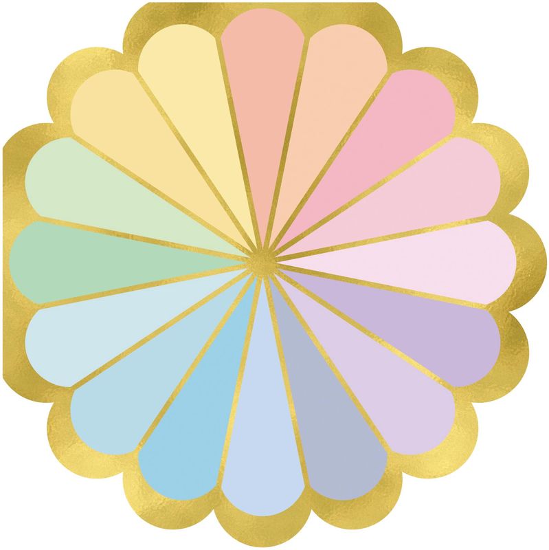 Pastel Pinwheel Luncheon Napkin