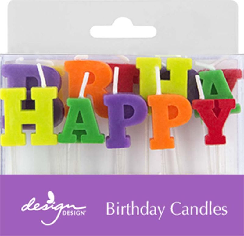 Happy Birthday Letters Candle Set