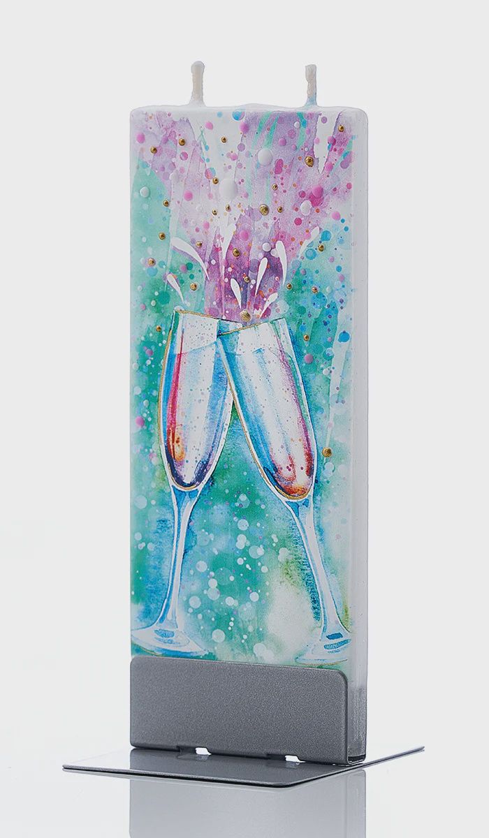 Flatyz Candle Champagne Glasses