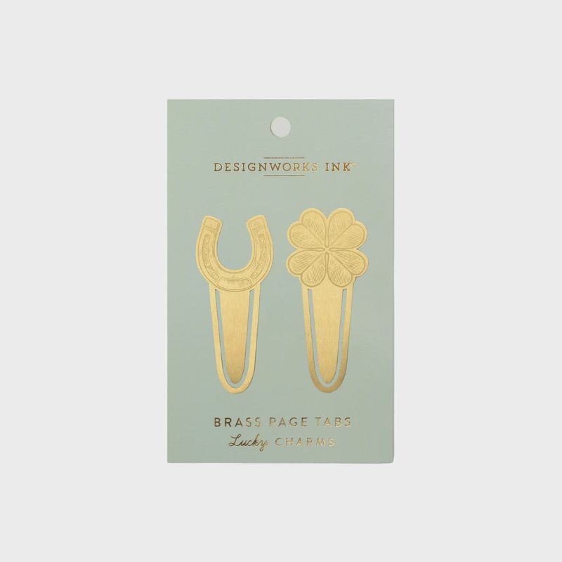 Lucky Charms Brass Page Tabs
