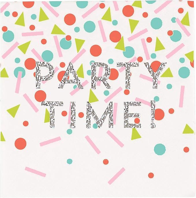Napkins Glitter Party Time