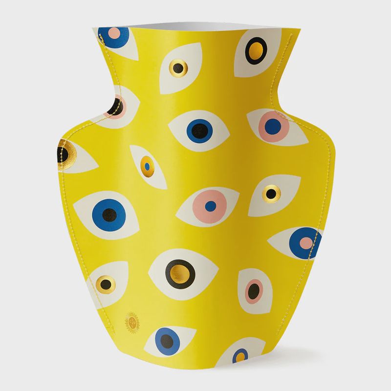 Large Paper Vase Nazar Yellow