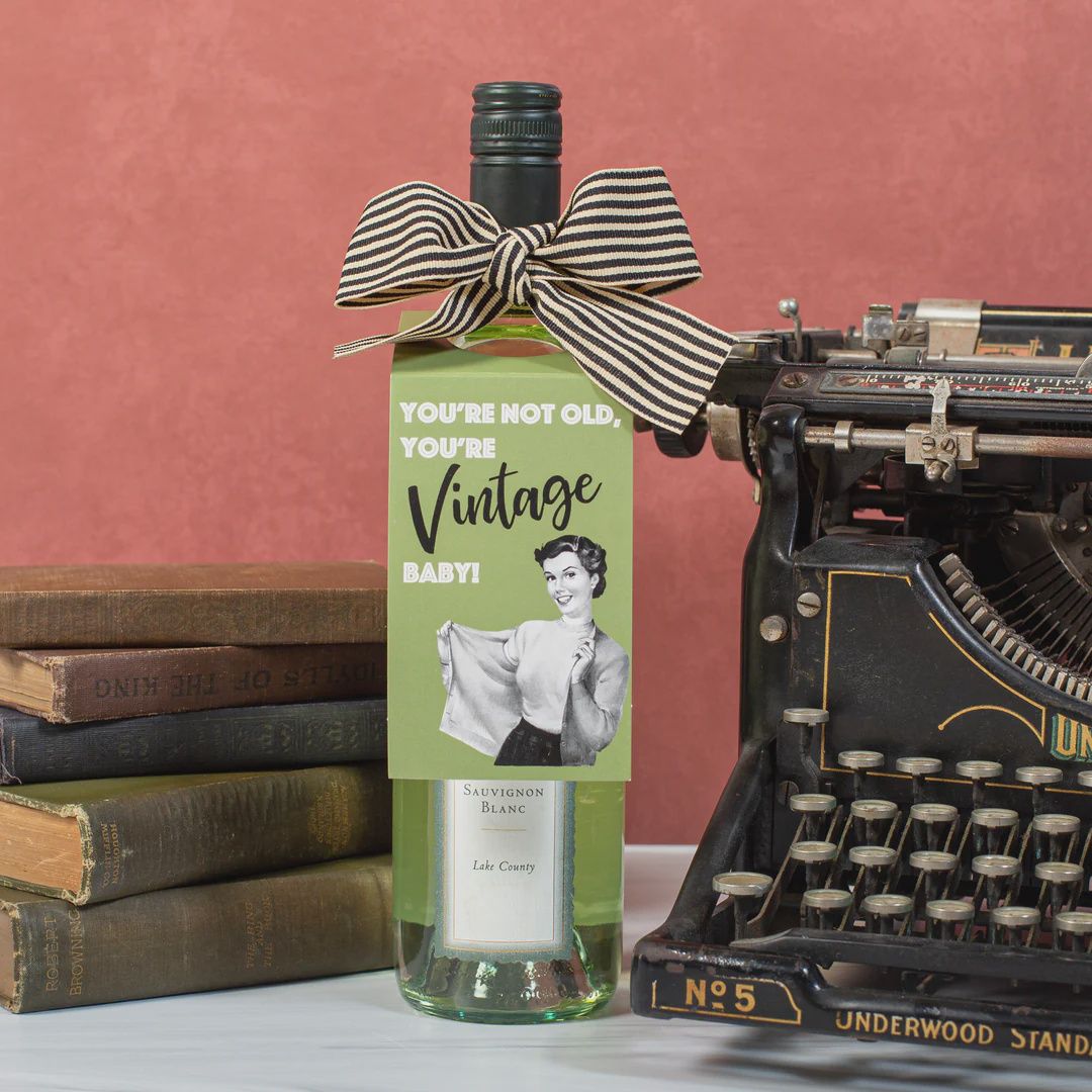 Vintage Baby Wine Tag