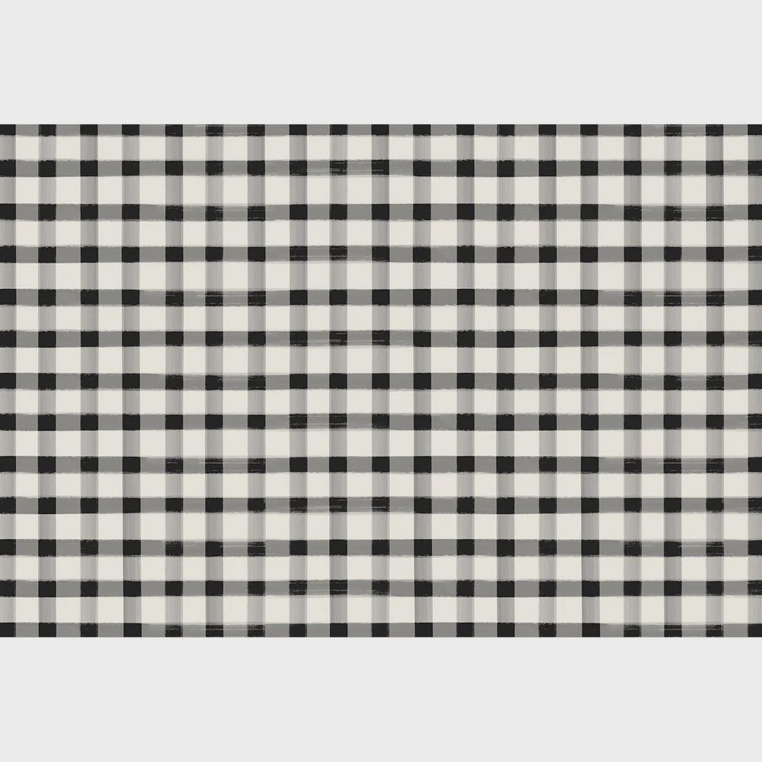 Black Painted Check Placemat