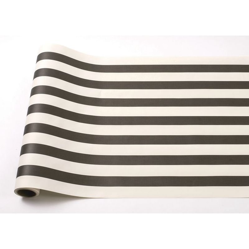 Black Classic Stripe Table Runner