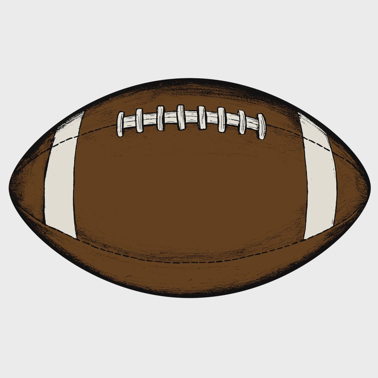 Die Cut Football Placemat
