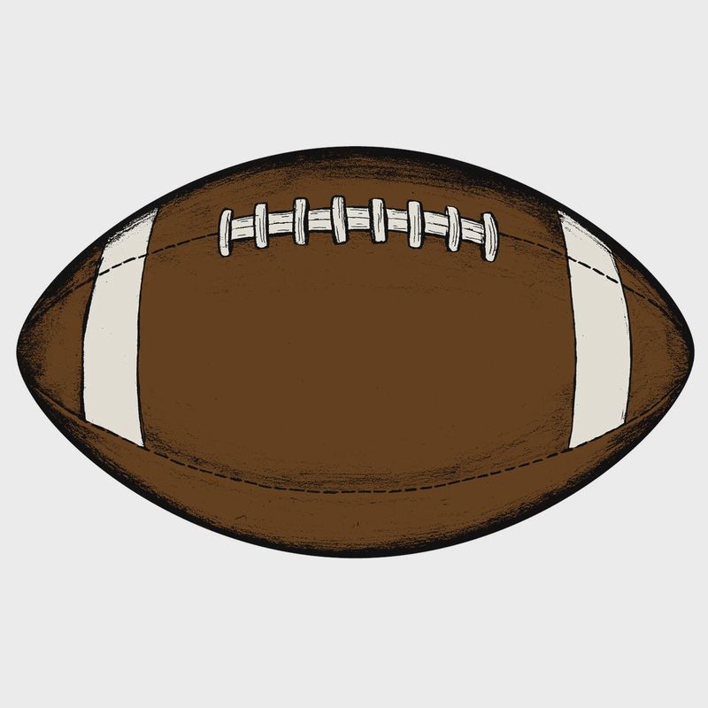 Die Cut Football Placemat