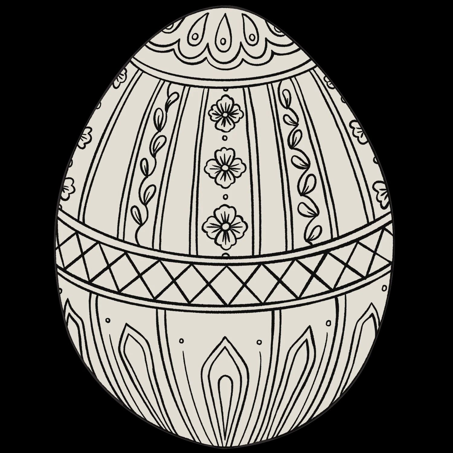Die-Cut Easter Egg Placemat