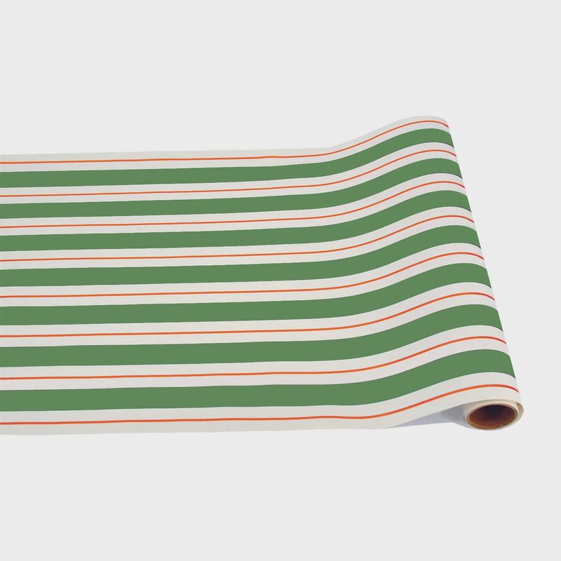 Green &amp; Red Awning Strip Runner