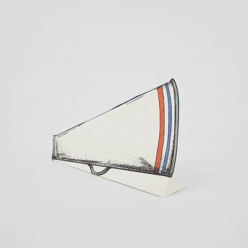 Megaphone Place Card