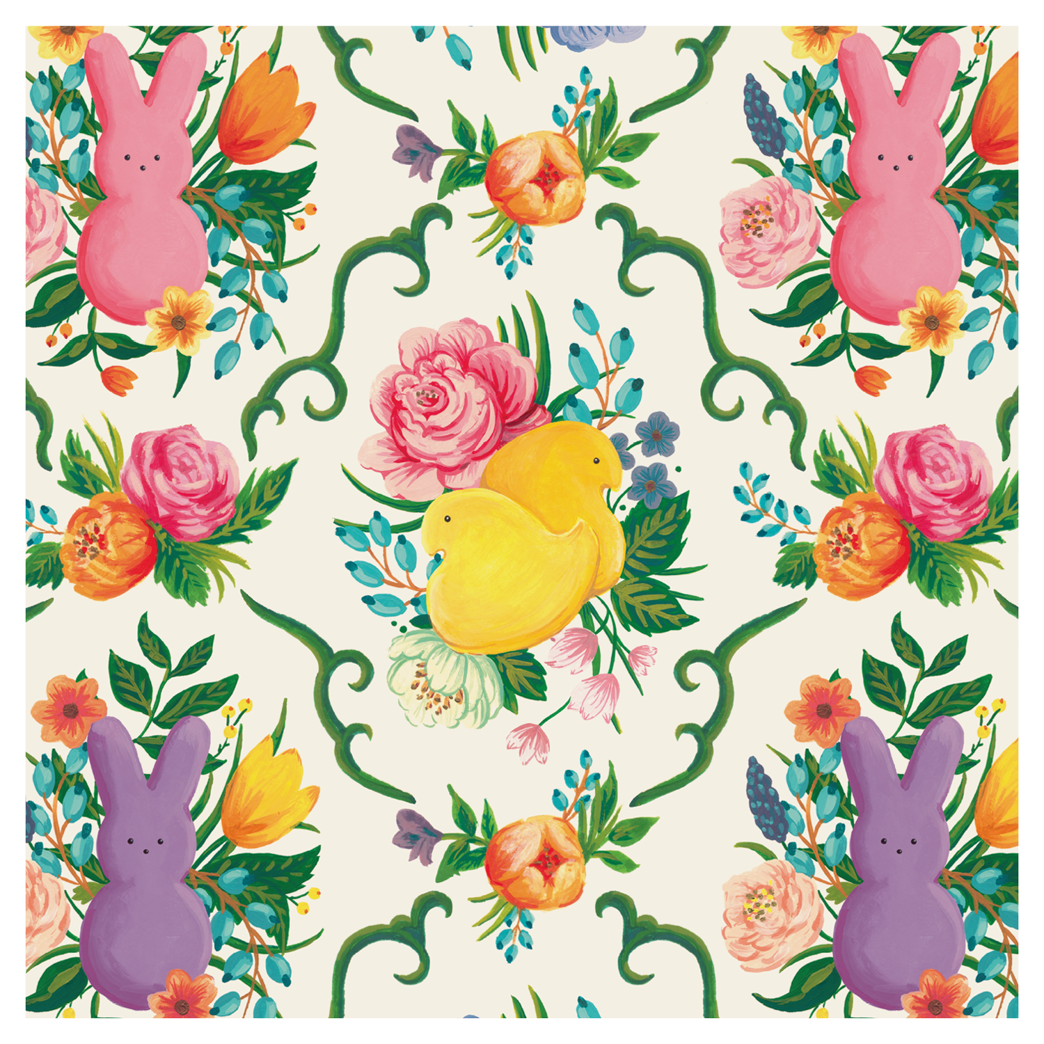 Peeps Cocktail Napkin