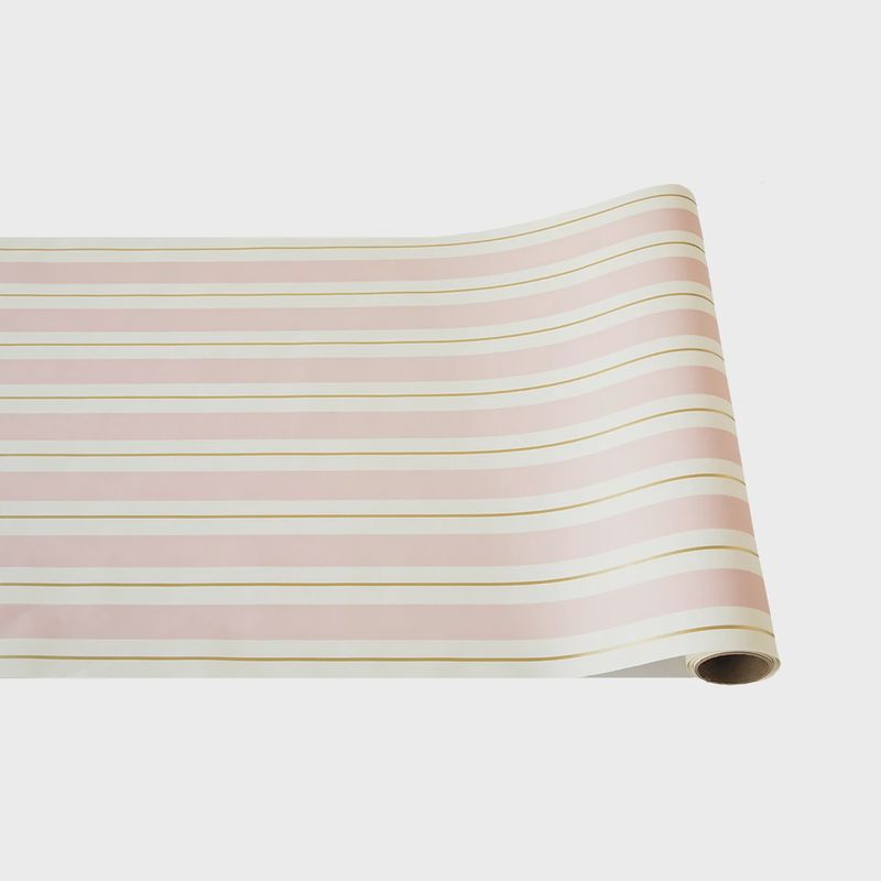 Pink &amp; Gold Awning Stripe Runner