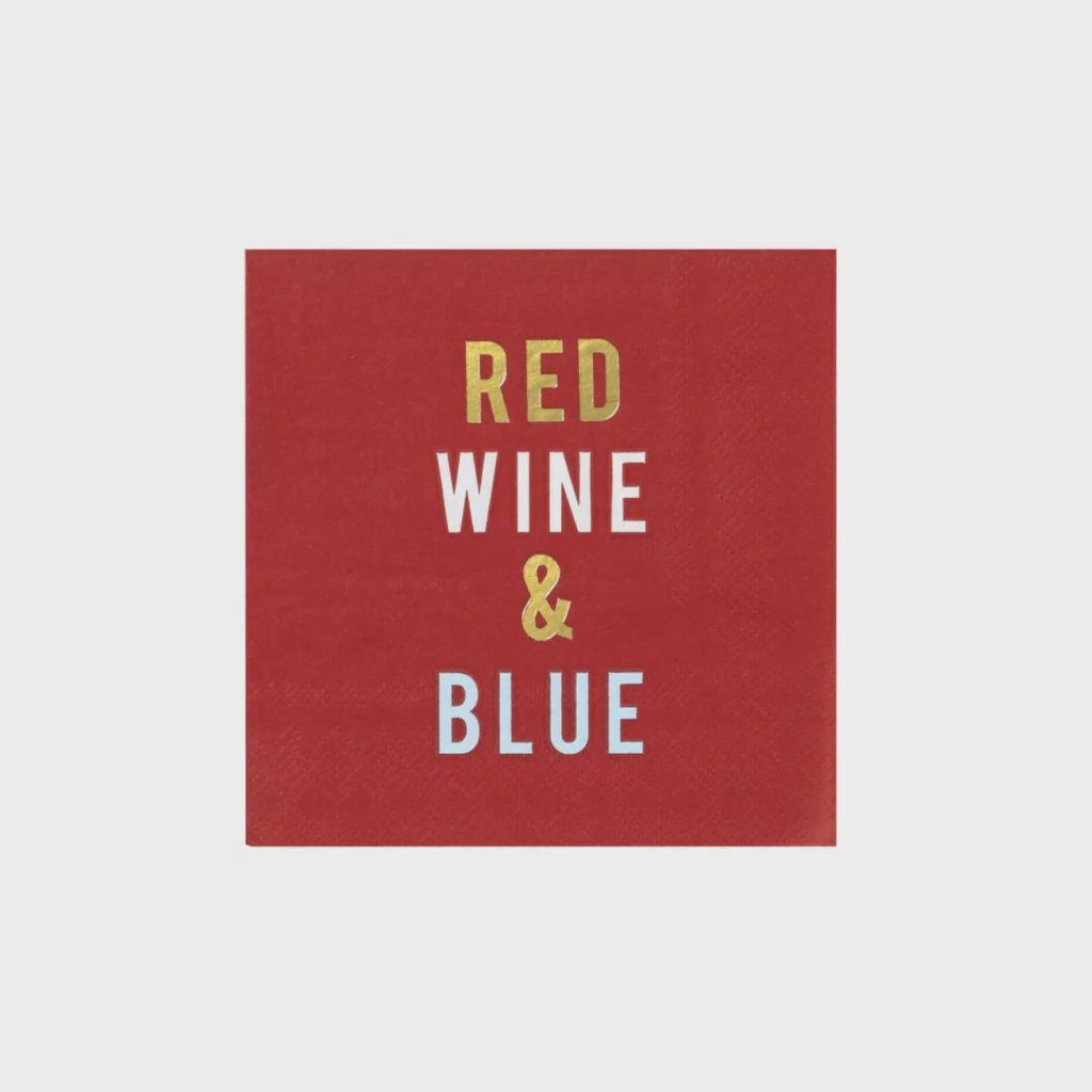 Napkins Red Wine &amp; Blue