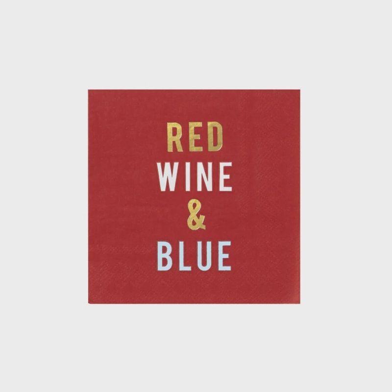 Napkins Red Wine &amp; Blue