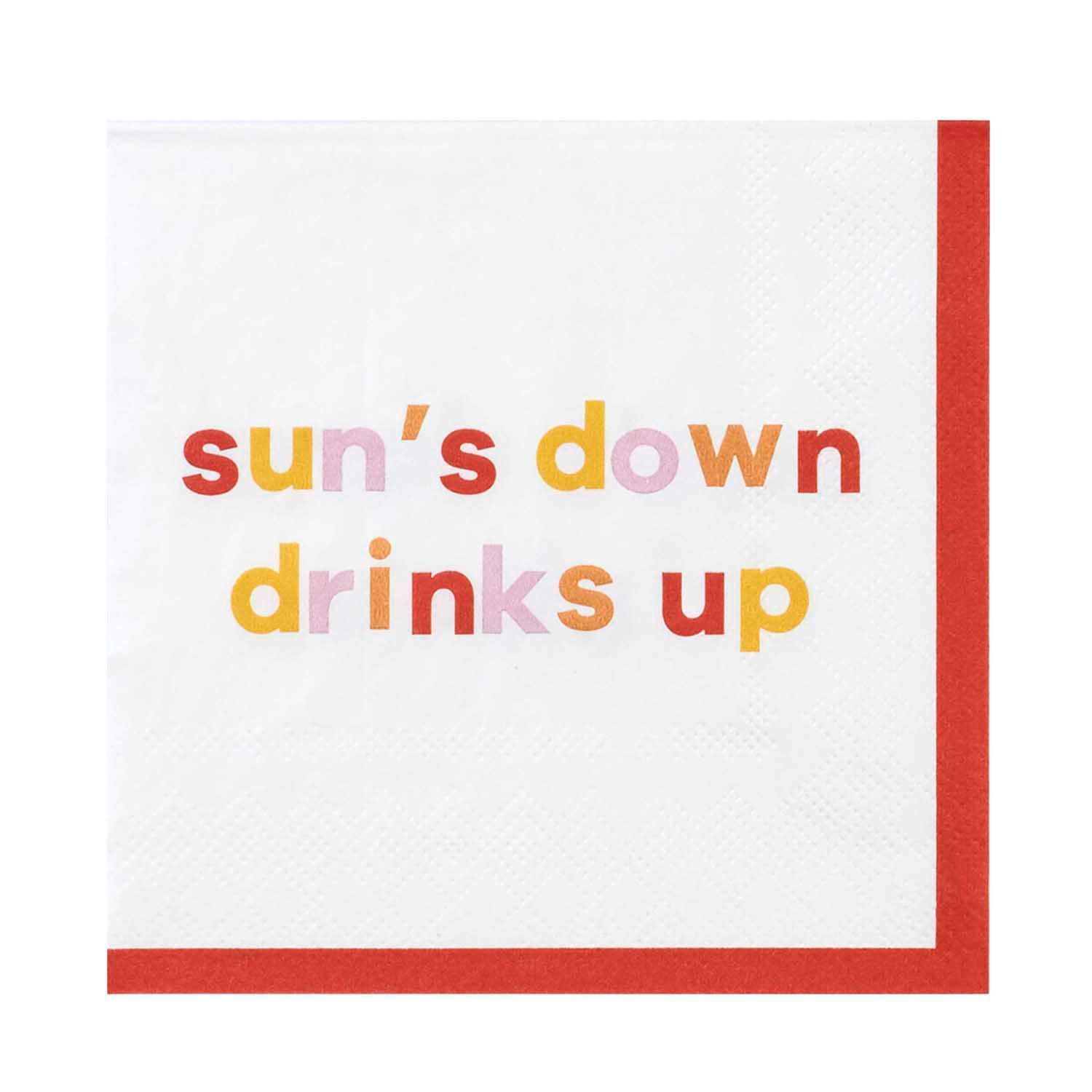 Napkins Sun Down Drinkup
