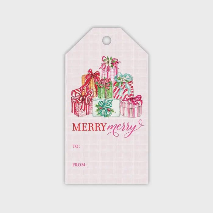 Gift Tag Hand Painted Tree Packages