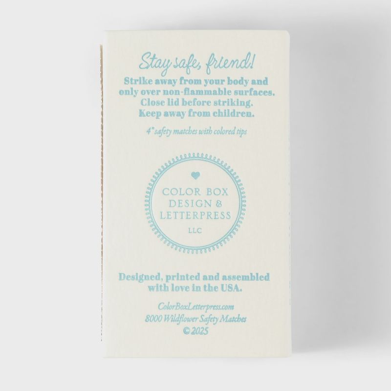 Wild Flower Safety Matches