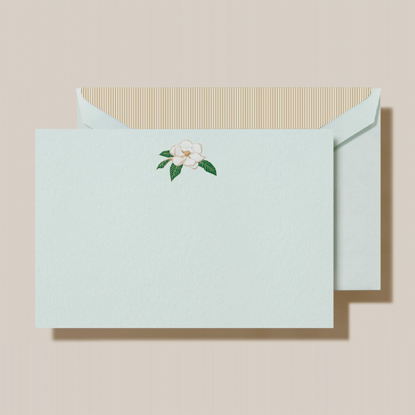 Engraved Magnolia Correspondence Card Set