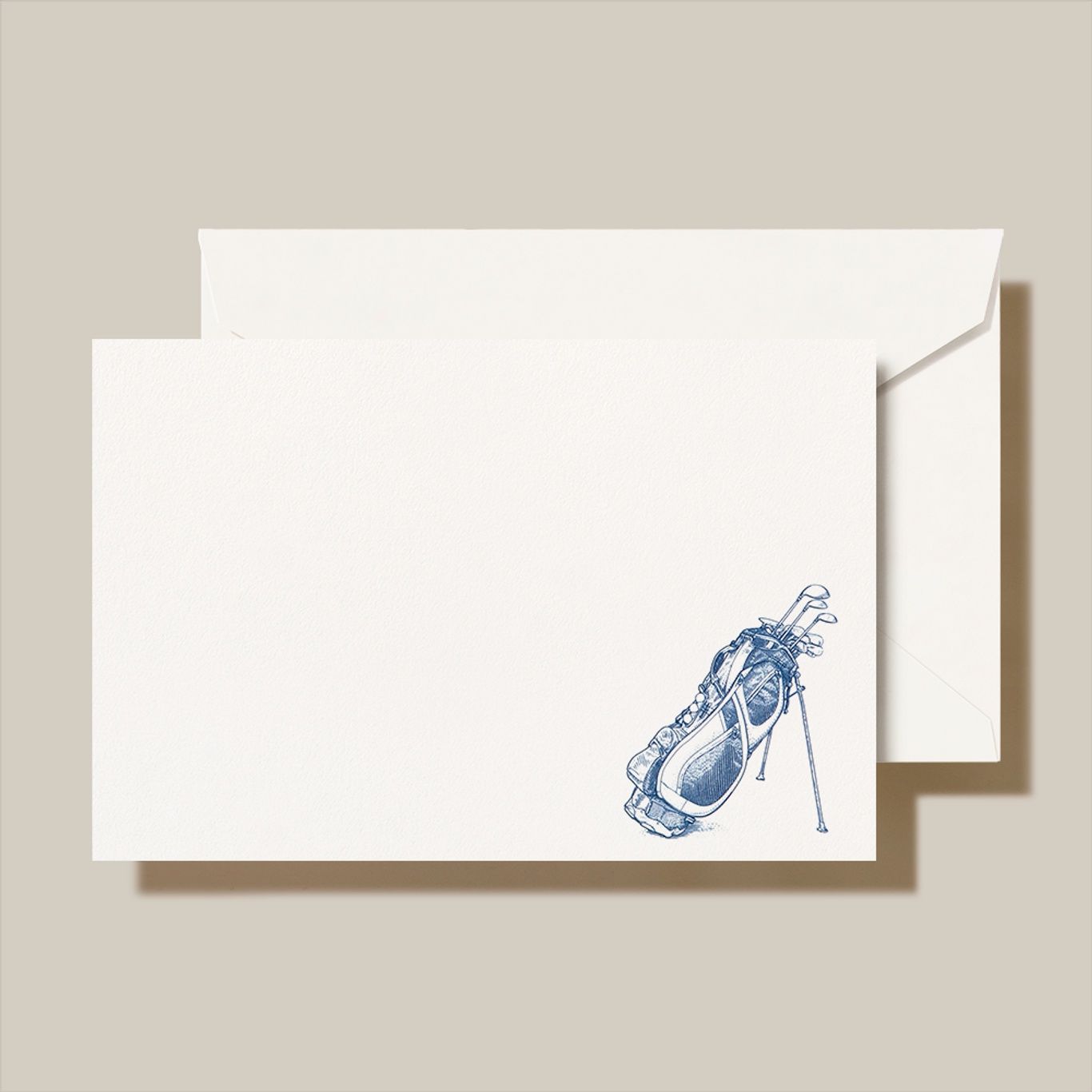 Engraved Golf Bag Card with Envelopes